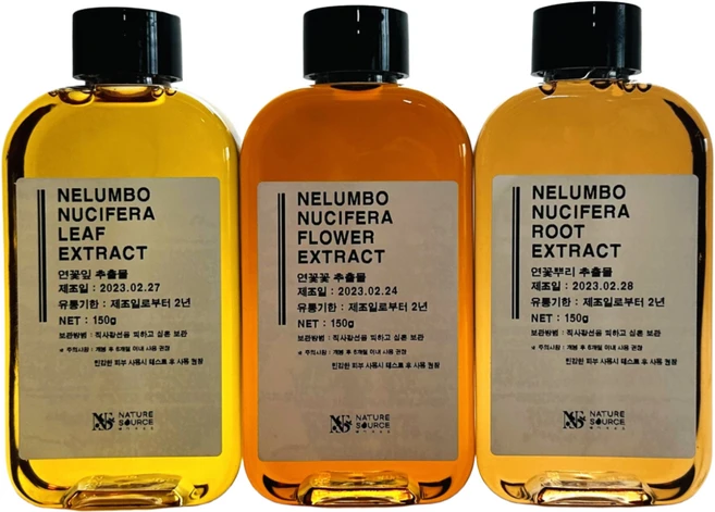 네이처소스 무방부제 연꽃 추출물 원액, 연꽃잎, 150g, 1개 - 쿠팡