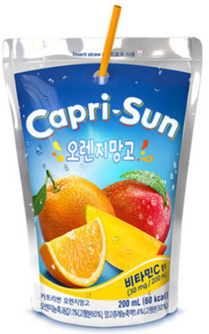 카프리썬 오렌지망고 음료, 200ml, 20개