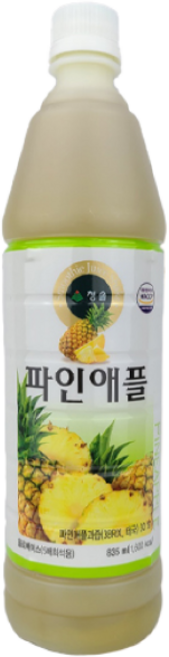 청솔 파인애플 음료, 12개, 835ml