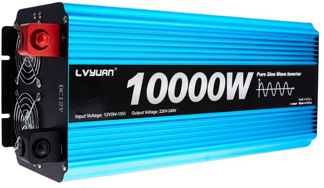루앤 순수정현파 인버터 60hz 220V 차량용 캠핑 차박 한국형 KC인증, 블루 용량 10000W 전압24V, 1개