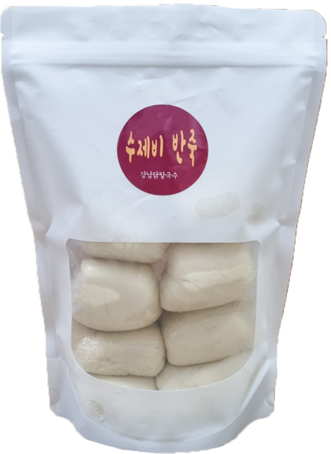 [리뷰이벤트] [닭칼반죽] 수제비반죽 800g(100g씩 소분 8알) 국 찌개 사리 쫀득한 강남닭칼국수 수제비반죽, 1개, 800g