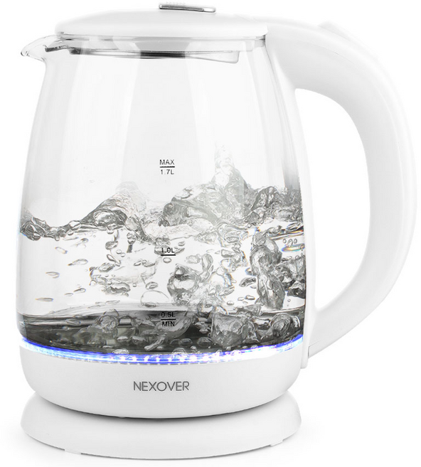 넥소버 유리 전기포트 커피포트 1.7L NGK-01W