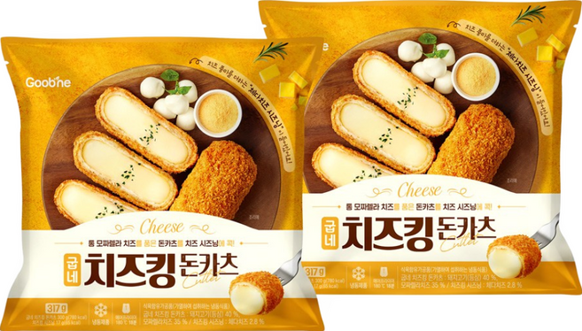 굽네 치즈킹 돈카츠 317g, 2개