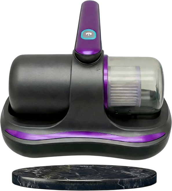 CHENZE 무선 침구 청소기 살균 강력흡입 침대 소파 청소, 퍼플, 1