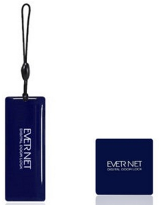 에버넷 도어락용 카드키 1개 고리형 부착형 (카드키형 도어락에만 사용가능 / 번호전용 지문인식등에는 사용불가) 착오주문시 반품비용 청구, 에버넷카드키(고리형)