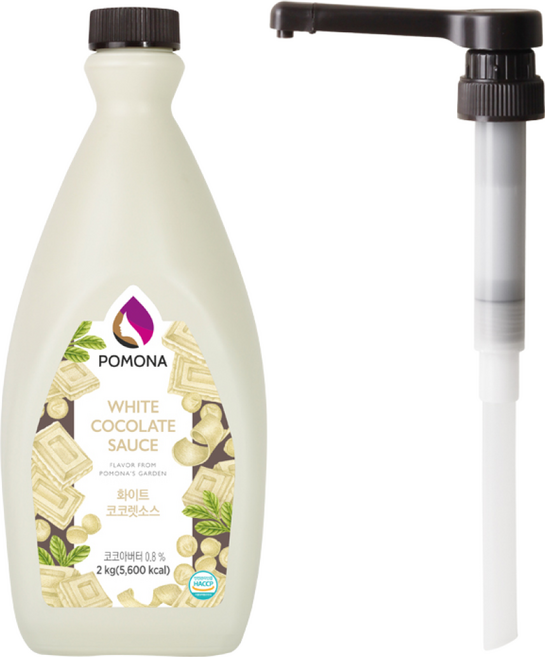 포모나 화이트코코렛 소스 2kg + 전용 펌프 세트, 1개