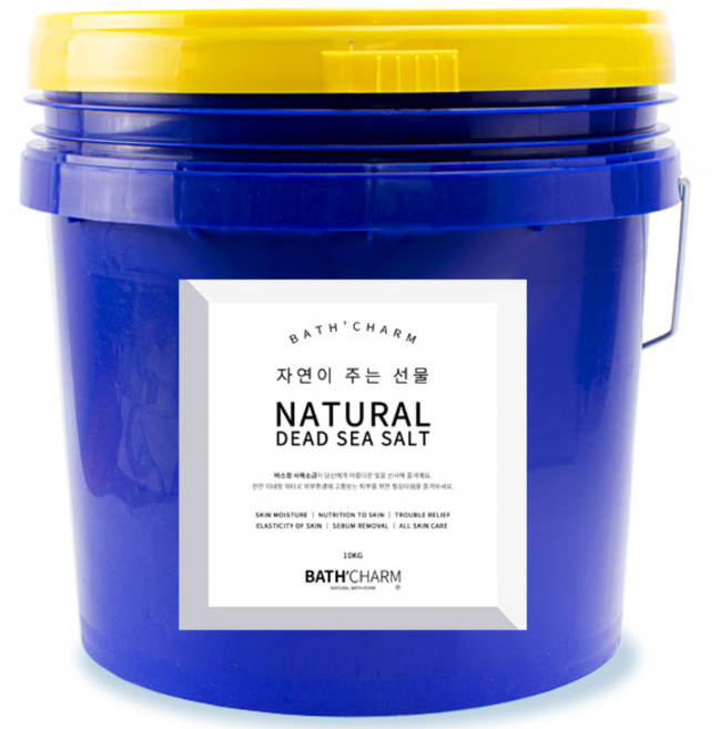 바스참 사해소금 내추럴 굵은입자, 10kg, 1개