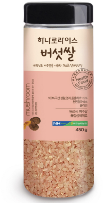 농협 하나로라이스 버섯쌀, 450g, 1개