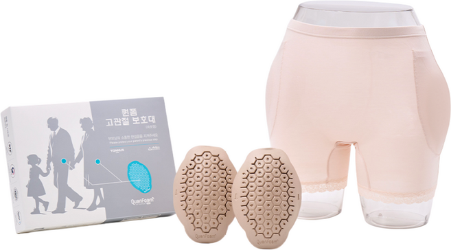 알리코제약 고관절보호팬티 여성용 패드1쌍+팬티3매 세트, 1세트