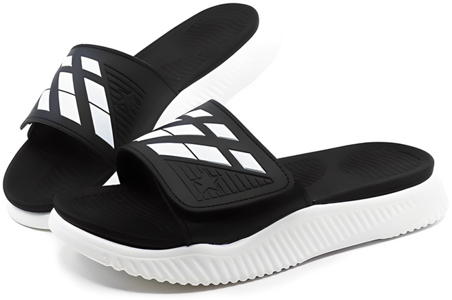 남녀공용 푹신한 이중쿠션 벨크로 슬리퍼 빅사이즈