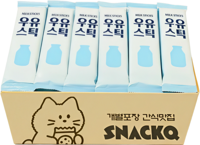 노브랜드 과자, 64개, 우유스틱