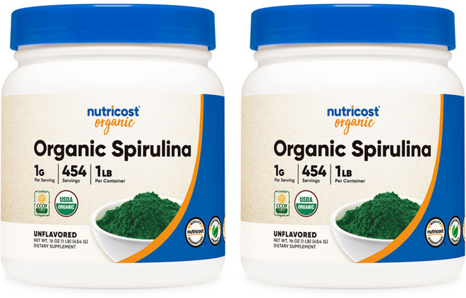 뉴트리코스트 스피루리나 파우더 1LB 2개, 454g