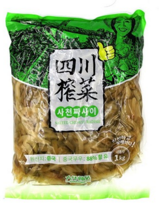 사천 짜사이 1000g, 1kg, 4개