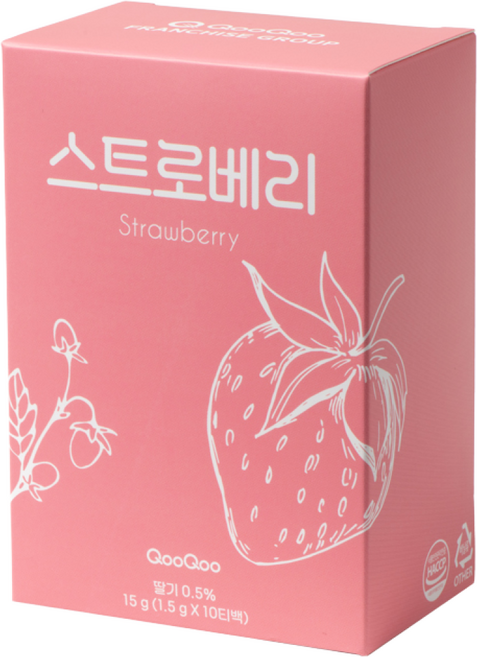 쿠우쿠우 스트로베리차 10티백, 1박스, 10개입, 15g