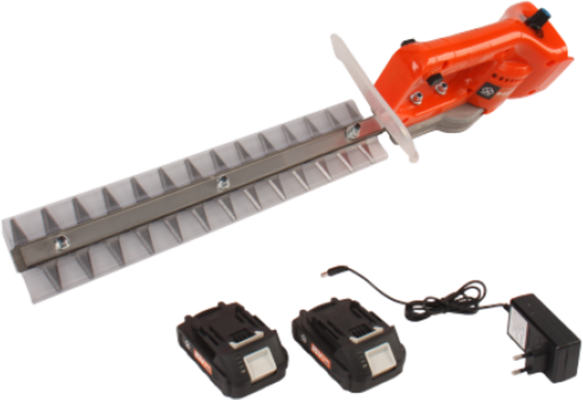 아오웨이 21V 충전식 전정기 정원관리 가지치기 전동 무선 전정기 헤지트리머, 전정기+배터리(2Ah)2개+충전기, 1개