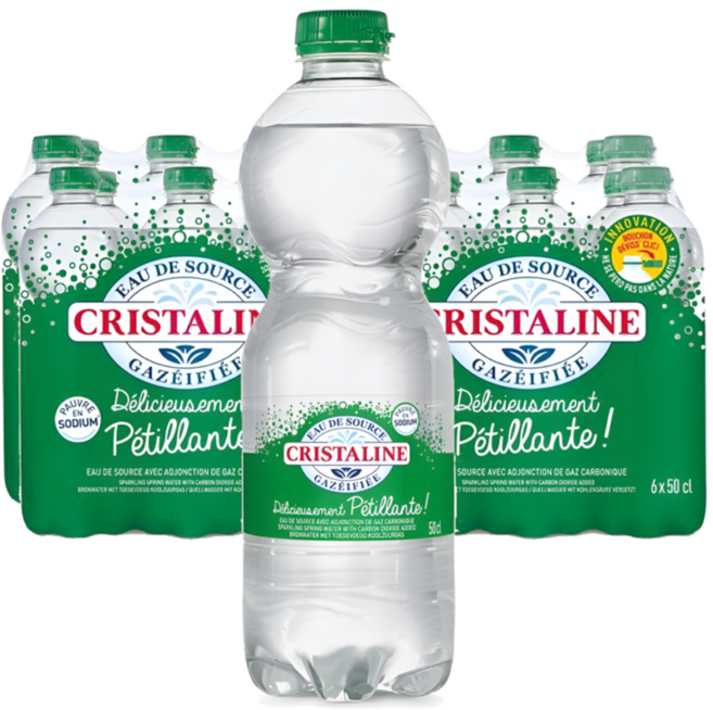 크리스탈린 탄산수 500ml 24개 미네랄 풍부 자연 그대로의 청량함 유럽에서 가장 사랑받는 데일리 웰빙 탄산수 프랑스 수입