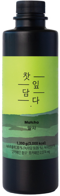 스위트컵 찻잎담다 말차, 1개, 1.2kg