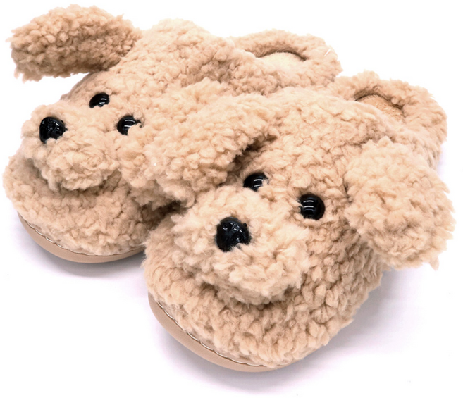 [MNMJ]겨울실내슬리퍼 따뜻하고 부드러운 털 실내화 실내슬리퍼 캐릭터 강아지