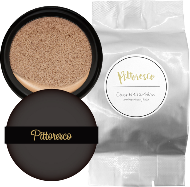 [피토레스코]쿠션 팩트 리필, 1개, 커버 리필