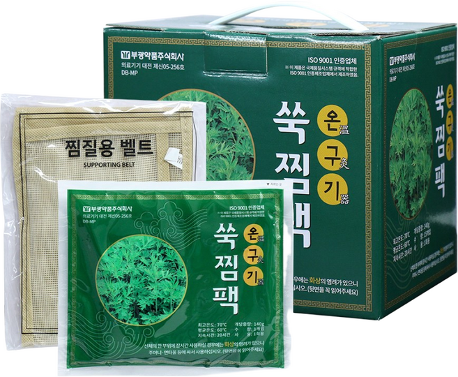 [부광약품] 온구기 쑥찜팩 핫팩 15개입 찜질용벨트, 15개
