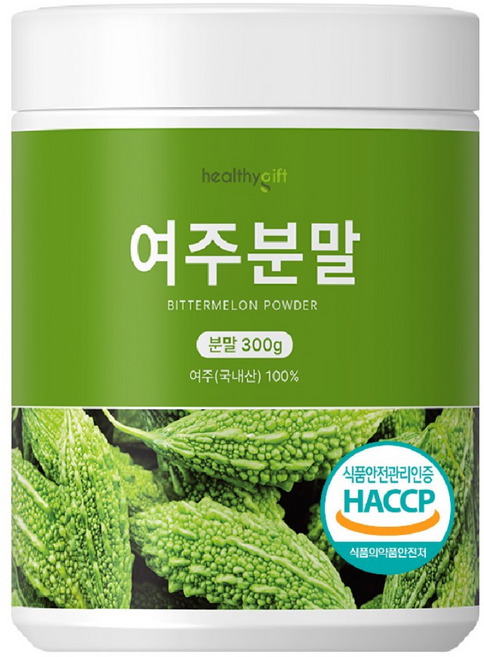 여주 분말 국내산 100 % 식약처 HACCP 인증 추출 가루 국산 여주분말 대용량, 1개, 300g