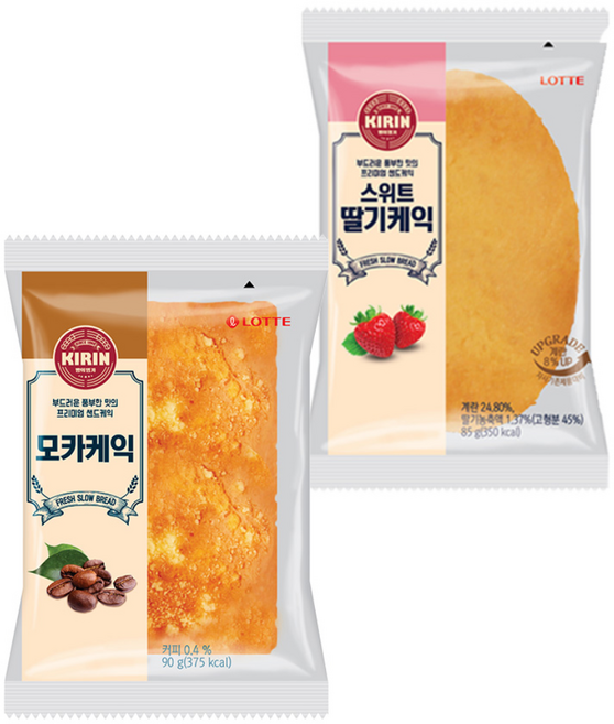 롯데제빵 모카케익X5개+스위티 딸기케익X5개, 10개