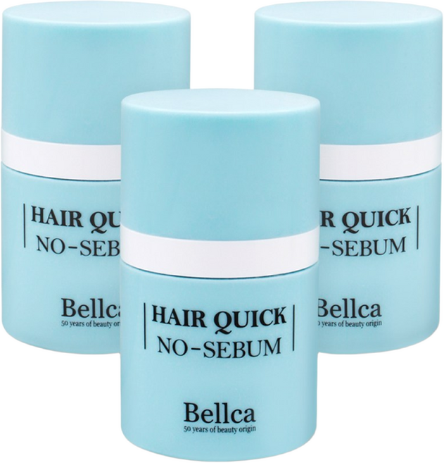 벨카 헤어퀵 노세범파우더 8g 떡진머리 소생템 헤어 전용 노세범 앞머리기름 정수리냄새 SB-0010, 3개