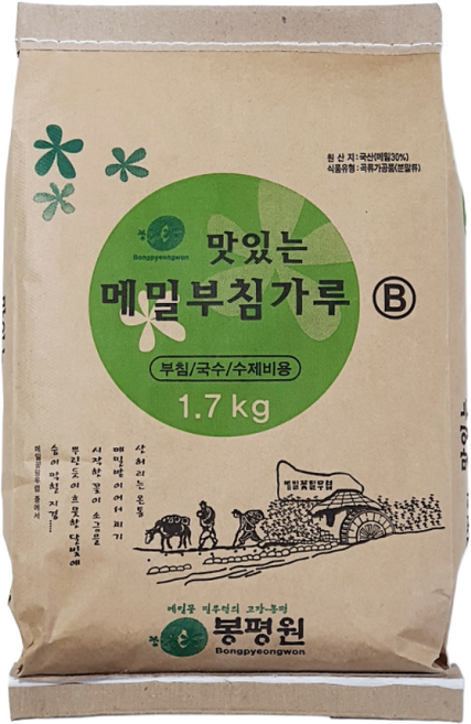 봉평원 맛있는 메밀부침가루, 1.7kg, 10개