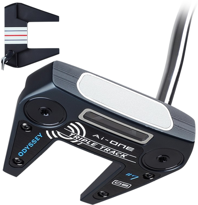 오디세이 Ai ONE 트리플 트랙 퍼터 7번 더블밴드, (7 DB) 86.36cm(34인치)