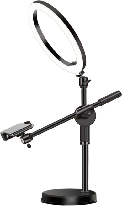 로미픽 프리앵글 링라이트 수직 촬영 거치대, 1개, 블랙