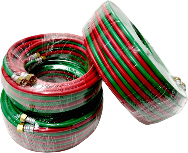 산소호스 5mm X 15M 국산 쌍줄 2라인 에어 가스 용접 절단호스, 1개