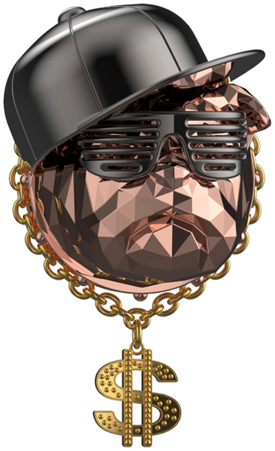 아이나비 힙합독 차량용 송풍구 카퍼퓸 블랙체리향 달러 목걸이, 1개, 1세트