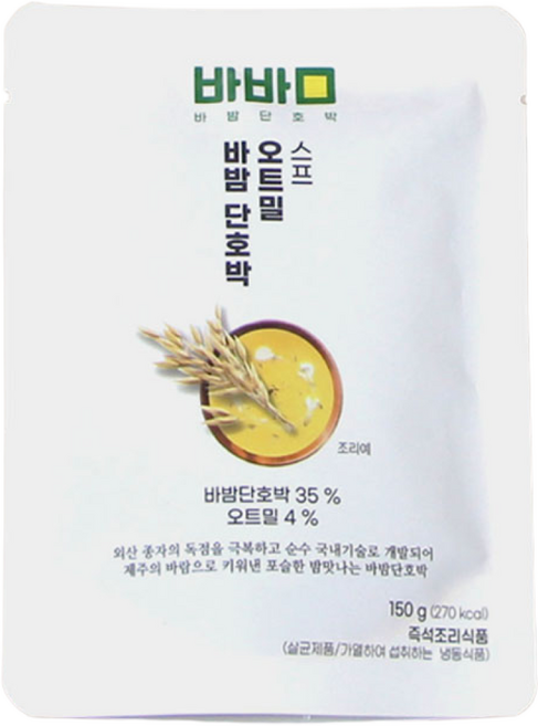 바밤 단호박 오트밀 스프 150g, 1개