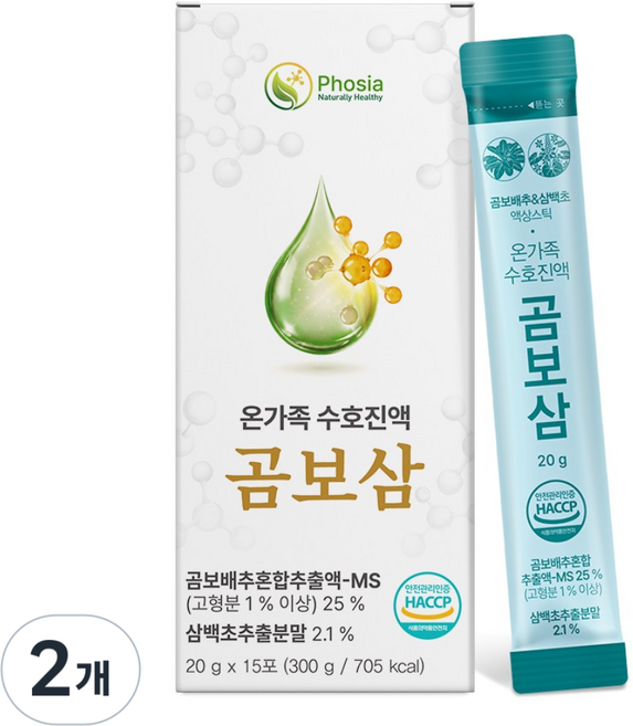 포시아 곰보삼 고농축 곰보배추 삼백초 진액 스틱 30포 기관지 목에 좋은 배암차즈기 도라지 수세미, 2개, 300g