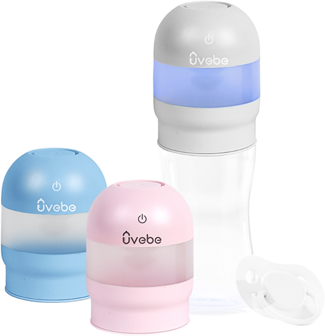 유베베 UV 자외선 휴대용 쪽쪽이 젖병 살균기 소독기- Made In KOREA! 출산임신선물 육아용품 추천 [ NS-100 ], 블루