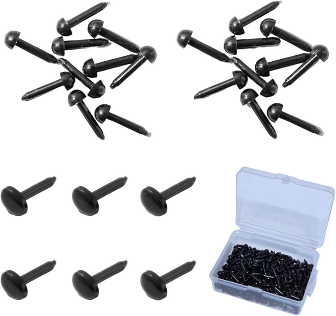 아코 인형 만들기 콩알 눈 코 세트, 1개, 눈4mm(200개)+코4mm(100개)