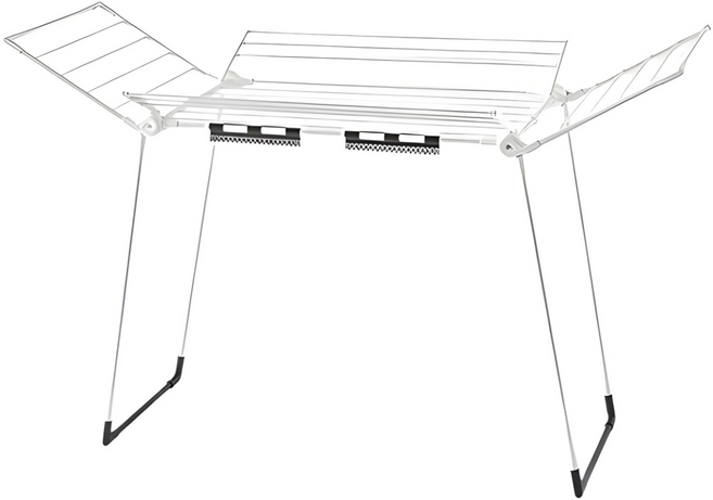 한샘 스타일랙 양날개 튼튼 확장형 빨래건조대, 화이트