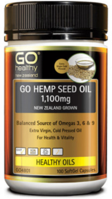 고헬씨 뉴질랜드 햄프씨드 오일 1100mg 대마씨유 고단백 100캡슐, 1개, 100정