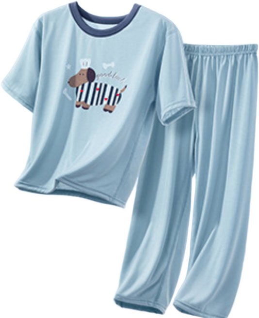 팝키즈 소트프코튼 애니멀 파자마 실내복 세트