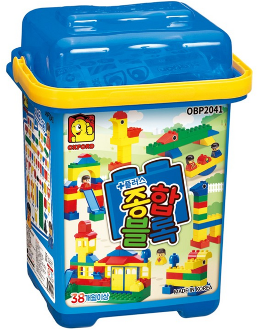 옥스포드 종합 블록 창의력 교구 블록 장난감 4200 OBP2041 소근육 발달 놀이, 종합블록 창의력교구 4200 OBP2041, 1개