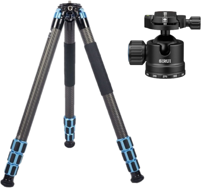 시루이 야외촬영용 AM-324 + AM-40 저중심 볼헤드 카본삼각대 키트 삼각대-헤드분리형, 1개, 선택1