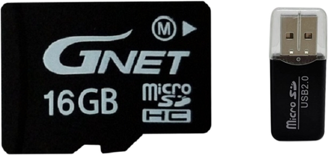 지넷 블랙박스 정품 SD메모리카드 16G 32G 64G 카드리더기 포함, 1개, 16GB