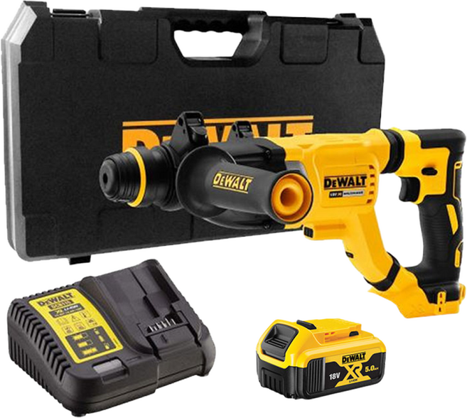 디월트 DCH263P2 충전 로타리햄머드릴 세트 브러쉬리스 DCH263P1 함마 해머드릴 20V 5.0Ah, DCH263P1(배터리 1개), 1개