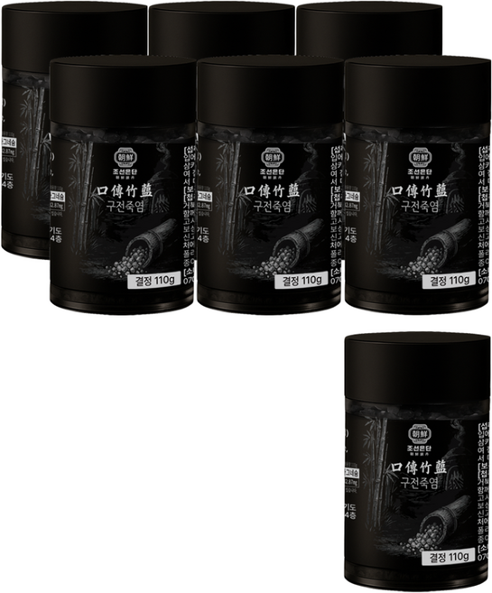 조선은단 구전죽염 결정 (9번 구운 죽염), 7개, 110g