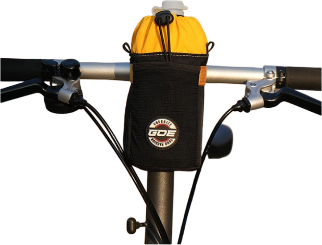 런레이더 자전거 물병 핸드폰 거치 홀더 파우치, 1개, 블랙