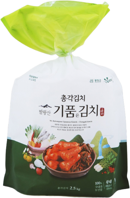 발왕산 기품은 총각김치 용평밸리 모나용평, 1개, 2.5kg