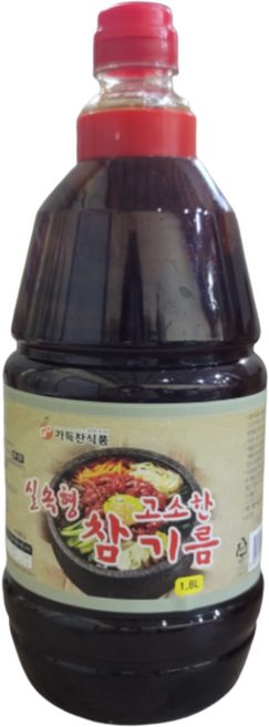 (무료배송) 가득찬 실속형 참고소한 기름 1.8L, 3개