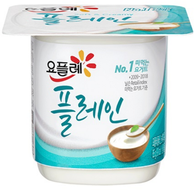 빙그레 요플레 플레인 85g, 24개