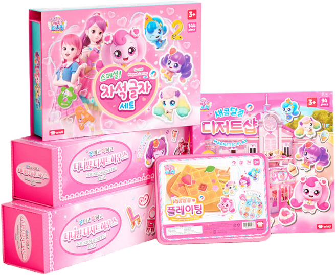 아리아띠 캐치 티니핑 프린세스 자석글자 세트, 혼합색상, 1세트