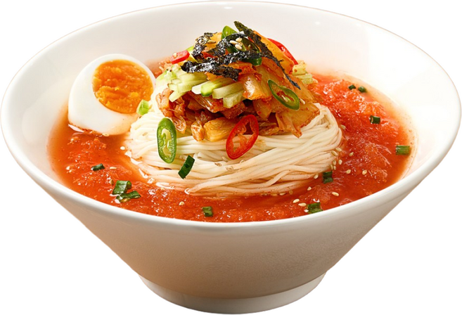 꿍스 김치 말이 국수 560g 밀키트 시원한 살얼음 동치미육수 냉면 한끼식사 후식 디저트, 1개